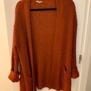 Urban Outfitters Rust Cardigan